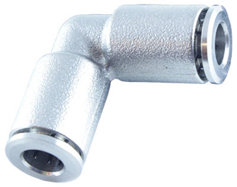 Угловой круглый фитинг металлический ТТУМ