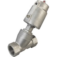 Пневматический клапан одностороннего действия с угловым поршнем УПК12-1