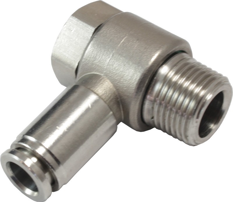 Угловой шестигранный фитинг металлический ТРНУМ1