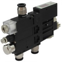 Электро-пневматическая система генерации и контроля вакуума на основе вакуумного эжектора ARV