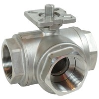 Кран шаровой трехходовой КПР-Т3-L (L-тип)