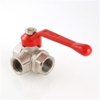 Кран шаровой трехходовой VT.360.N