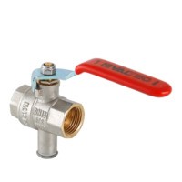 Кран шаровой для подключения датчика температуры VT.247