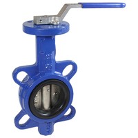 Дисковый поворотный затвор КПР-Б7 с ручным приводом (Краны ISO5211 ручные)