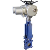 Задвижка шиберная (ножевая) c электроприводом ЭПМ2 КЗРШЭ-15ВФ