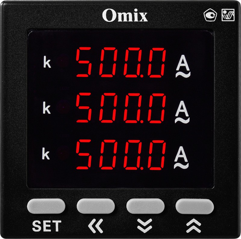 Амперметр трехфазный щитовой Omix AZ3-3