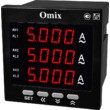 Амперметр трехфазный щитовой с общим релейным выходом Omix P99-AZ3-3-K рис.1