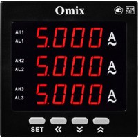 Амперметр трехфазный щитовой с общим релейным выходом Omix P99-AZ3-3-K