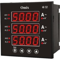 Амперметр трехфазный щитовой с 3 релейными выходами Omix P99-A3-3-3K