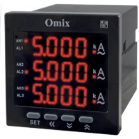 Амперметр трехфазный щитовой с тремя релейными выходами Omix P99-AZ3-3-3K