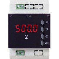 Вольтметр однофазный на DIN-рейку с аналоговым выходом Omix D3-V1-1-I420-N2
