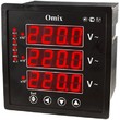 Вольтметр трехфазный щитовой с релейным выходом Omix P99-V3-3-K