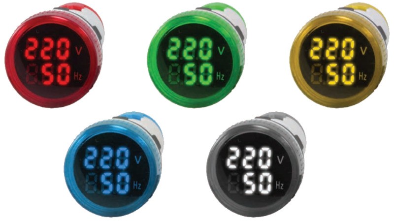 Цифровой индикатор напряжения и частоты Omix R30-VF2-1