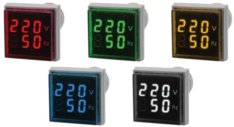 Цифровой индикатор напряжения и частоты Omix T33-VF2-1