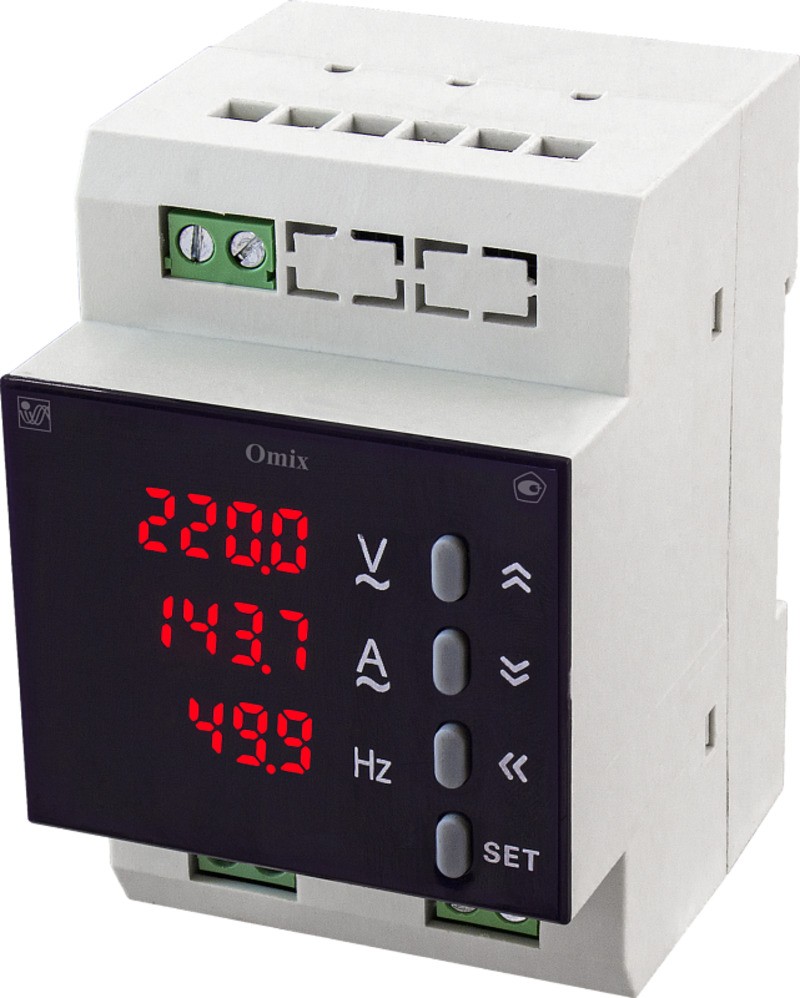 Мультиметр однофазный на DIN-рейку с аналоговым выходом Omix D3-M3-1-I420-N2