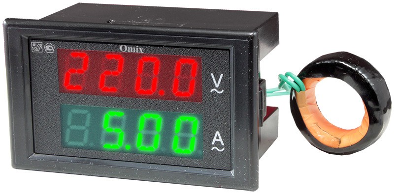 Вольтамперметр однофазный щитовой Omix P74-AV2-1