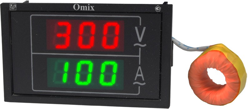 Вольтамперметр однофазный щитовой Omix PQ74-AV2-1-N3