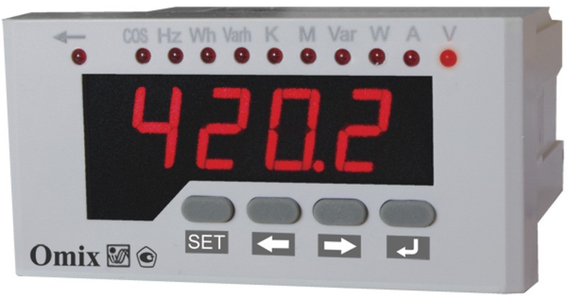 Мультиметр однофазный щитовой Omix P94-M1-1-RS485