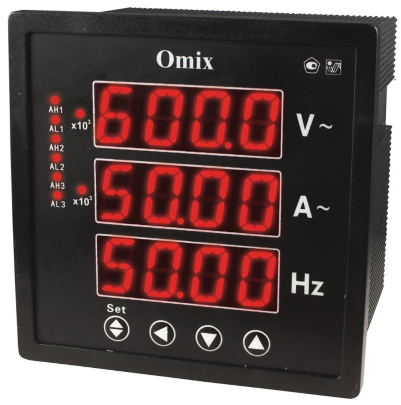 Мультиметр однофазный щитовой с 3 релейными выходами Omix P99-M3-1-3K