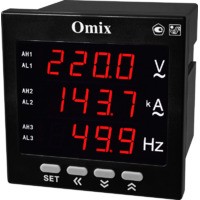Мультиметр однофазный щитовой с 3 релейными выходами Omix P99-MZ3-1-3K