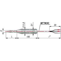 Термосопротивление с кабельным выводом дТС194