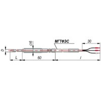 Термосопротивление с кабельным выводом дТС294