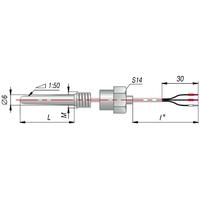 Термосопротивление с кабельным выводом дТС204