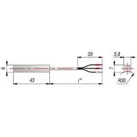 Термосопротивление с кабельным выводом дТС224