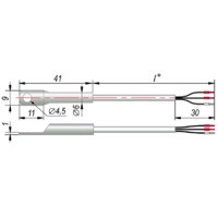 Термосопротивление с кабельным выводом дТС324