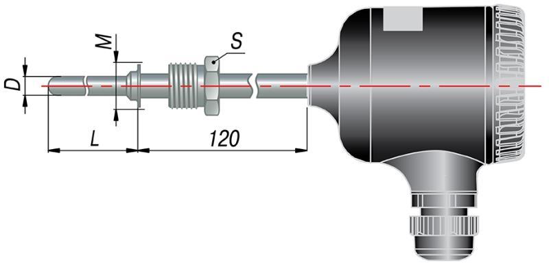 Термосопротивления с токовым выходом с металлической головкой дТС045М-МГ.И