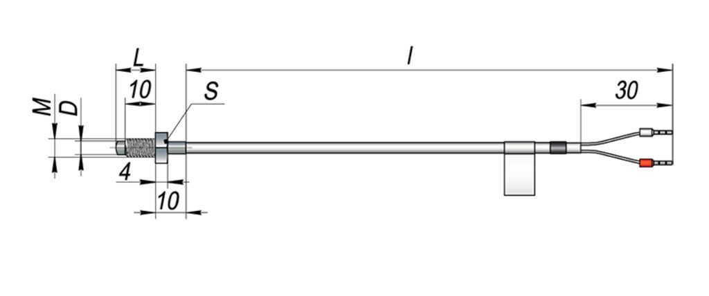 Термопара с кабельным выводом дТП644