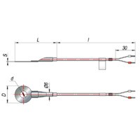 Термопара с кабельным выводом дТП564