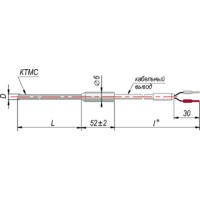 Термопара на основе КТМС с кабельным выводом дТП334