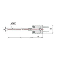 Термопара на основе КТМС с кабельным выводом дТП384
