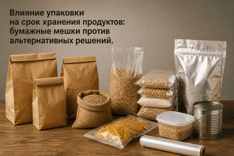 Влияние упаковки на срок хранения продуктов: бумажные мешки против альтернативных решений